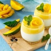 helado de Yogurt de mango con RioVida Stix