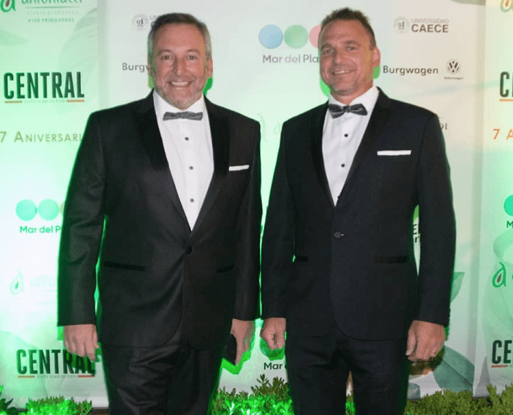 Los empresarios a Martín Sala y Matías Copic recibieron el premio Estrella de Mar