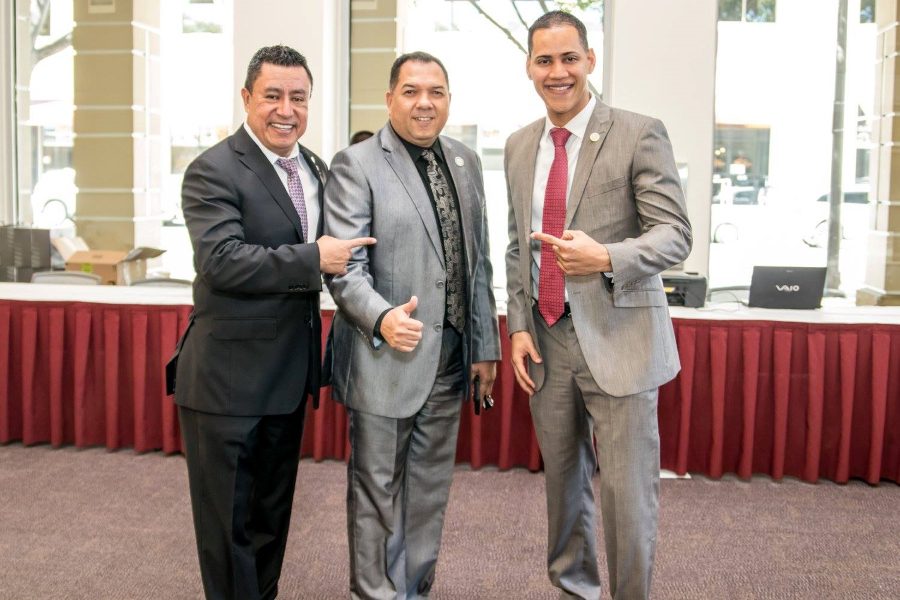 Con los Diamantes Internacionales Oro Byron López (QEPD) y Reynaldo Sánchez